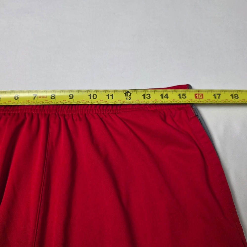 Adidas Basketball Shorts Mens Large Red Climalite Athletic Gym Training Piping - Picture 5 of 12